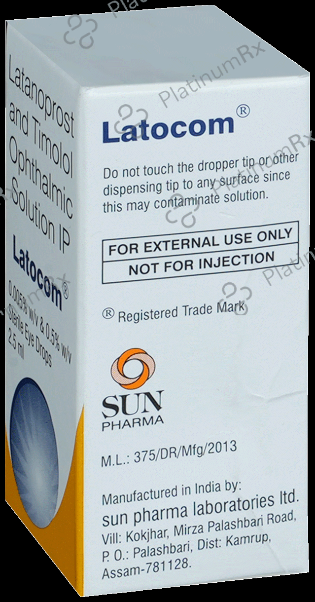 Latocom 50mcg/5mg Eye Drop