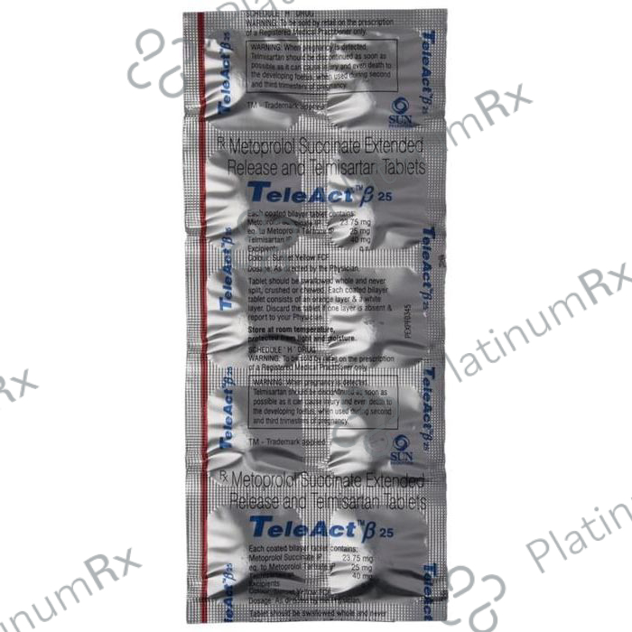 Teleact Beta 25 23.75/40mg Tablet ER 10s