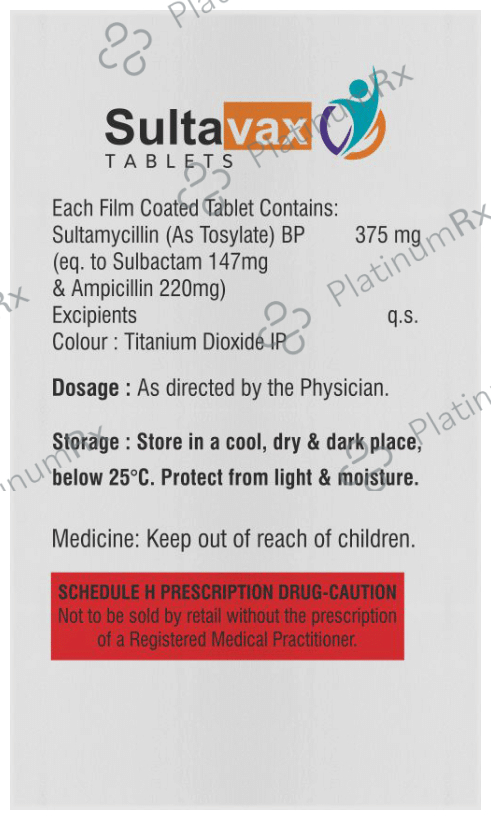 Sultavax 375mg Tablet