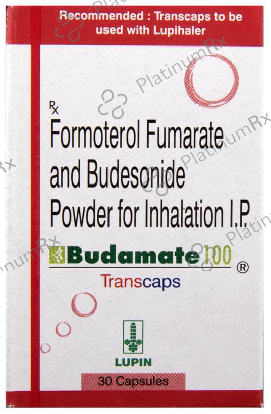 Budamate 100/6mcg Transcaps 30s