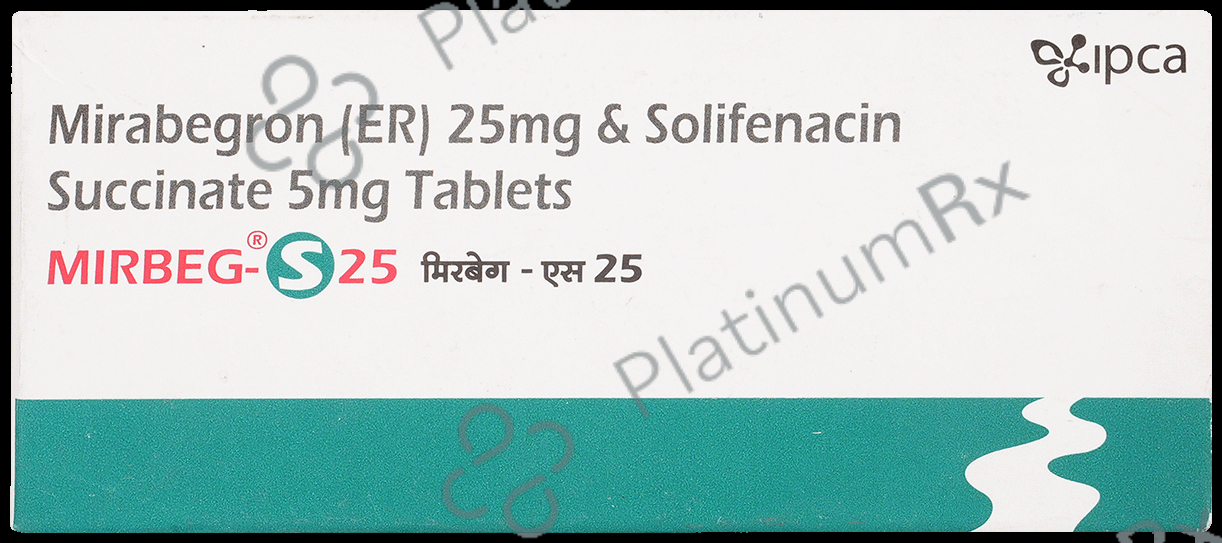 Mirbeg S 25/5mg Tablet ER 10s