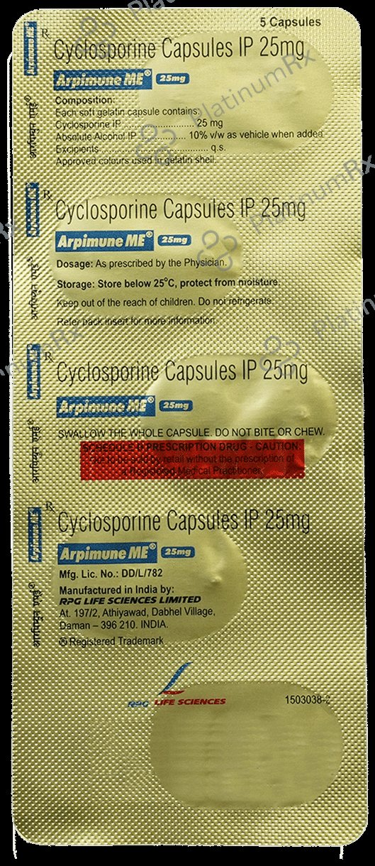 Arpimune ME 25mg Capsule 5 capsules