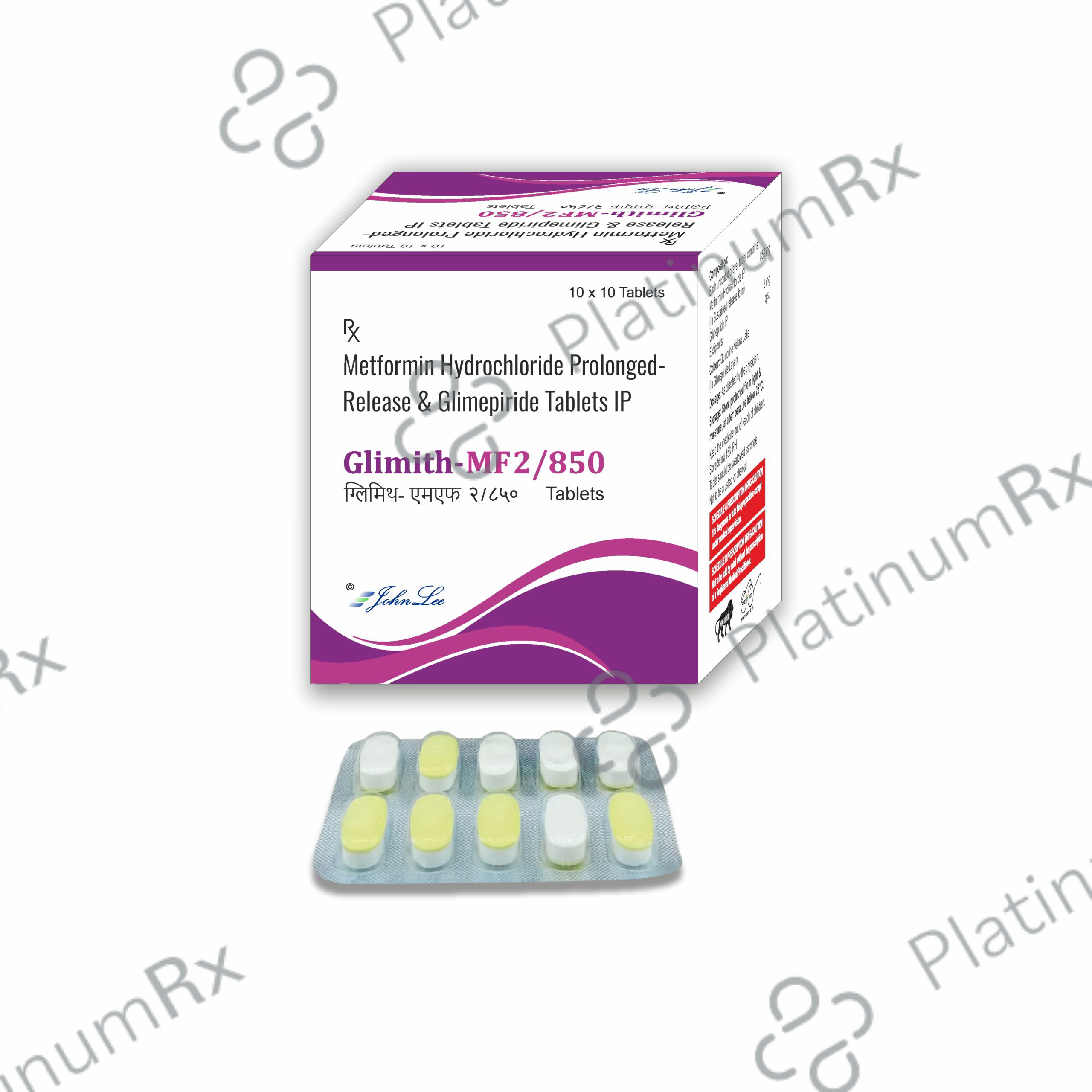 Glimith MF 2/850mg SR Tablet 10s