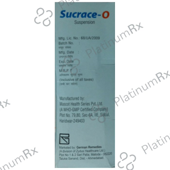 Sucrace O 10/500mg Suspension 200ml