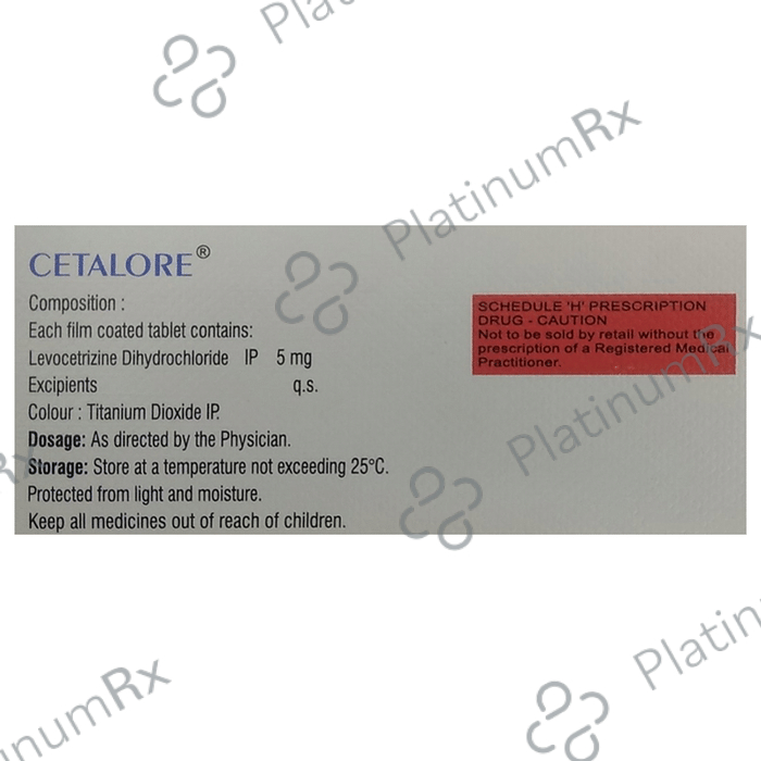 Cetalore 5mg Tablet 10s