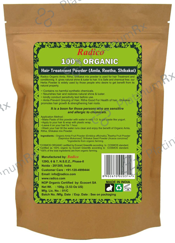 Radico Organic Hair Treatment Powder