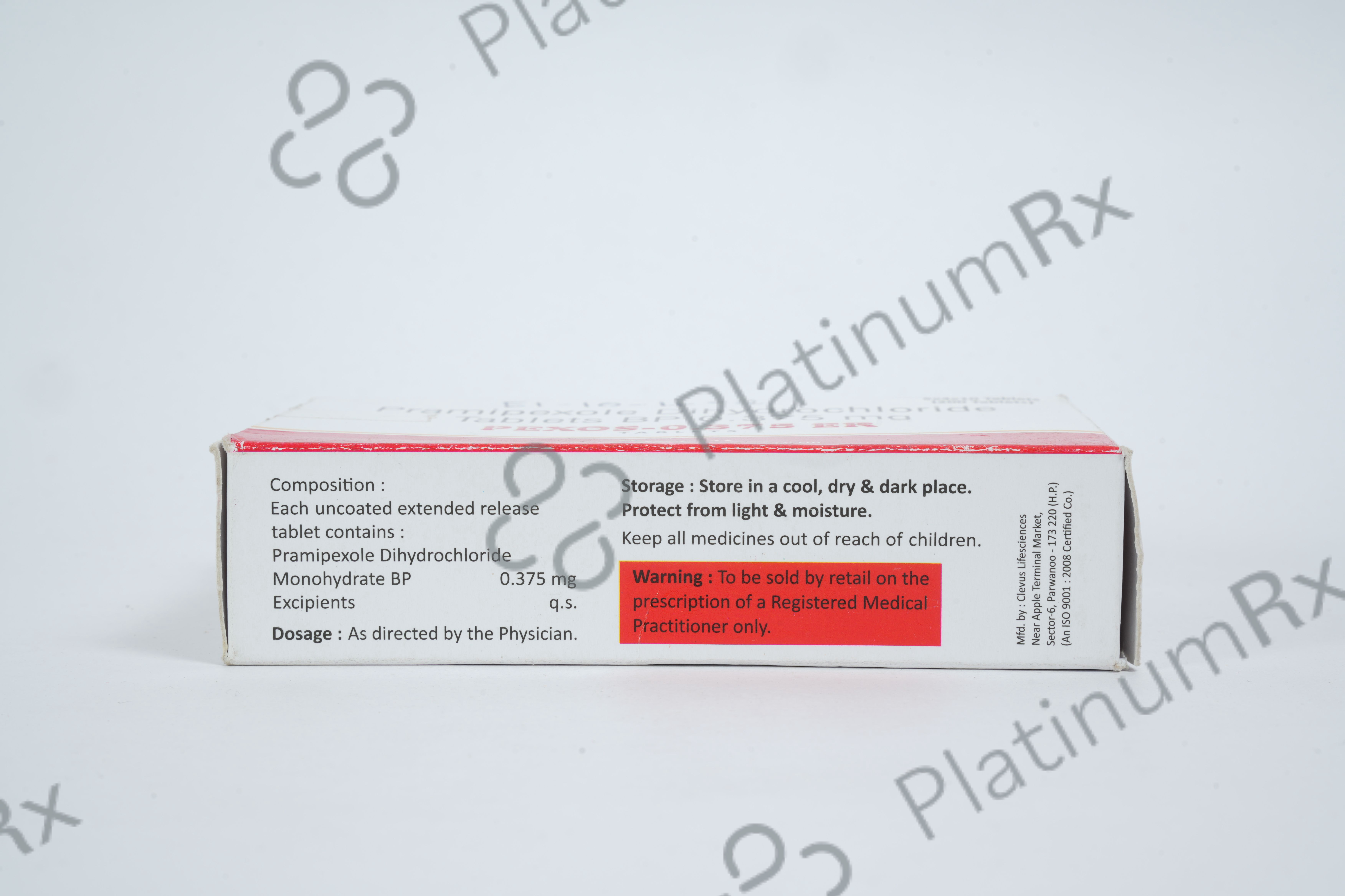Pexos 0.375mg Tablet ER 10s