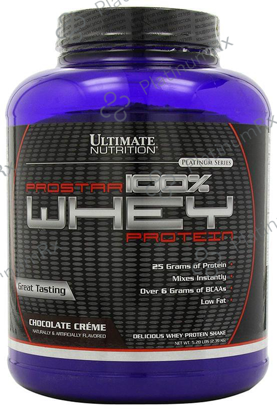 Ultimate Nutrition Prostar 100% Whey Protein for Muscle Recovery - Flavour Chocolate Creme Powder 5 lb