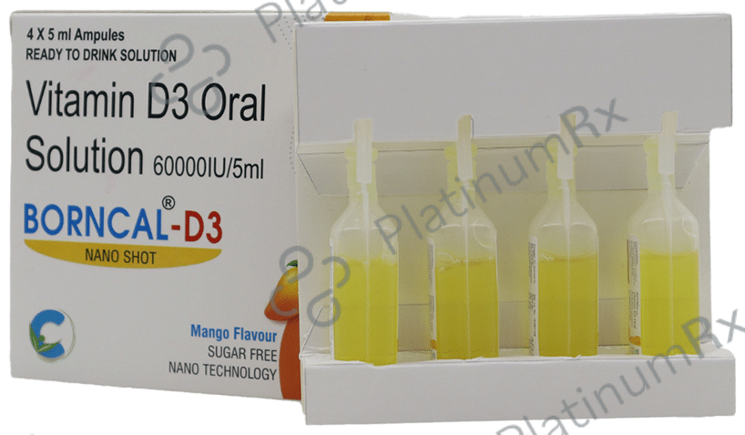 Borncal D3 Nano Shot (5ml Each) Mango Sugar Free