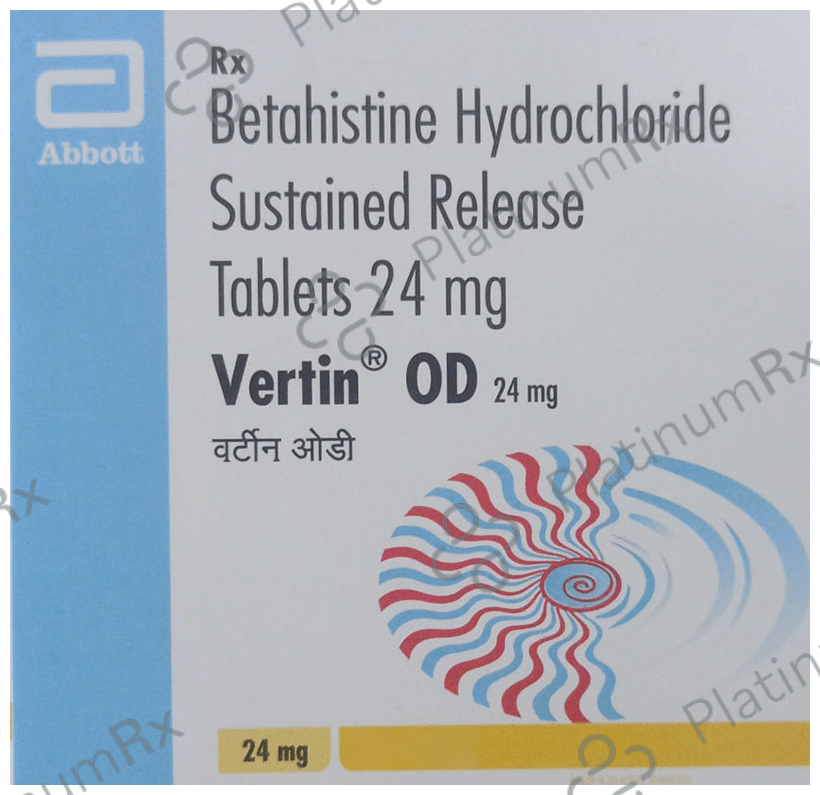 Vertin OD 24mg Tablet SR 7 tablets
