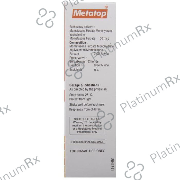 Metatop Nasal Spray 50mcg 120MDI