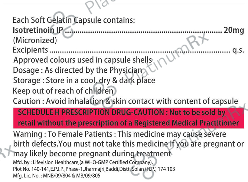 Acnedoq 20 Soft Gelatin Capsule