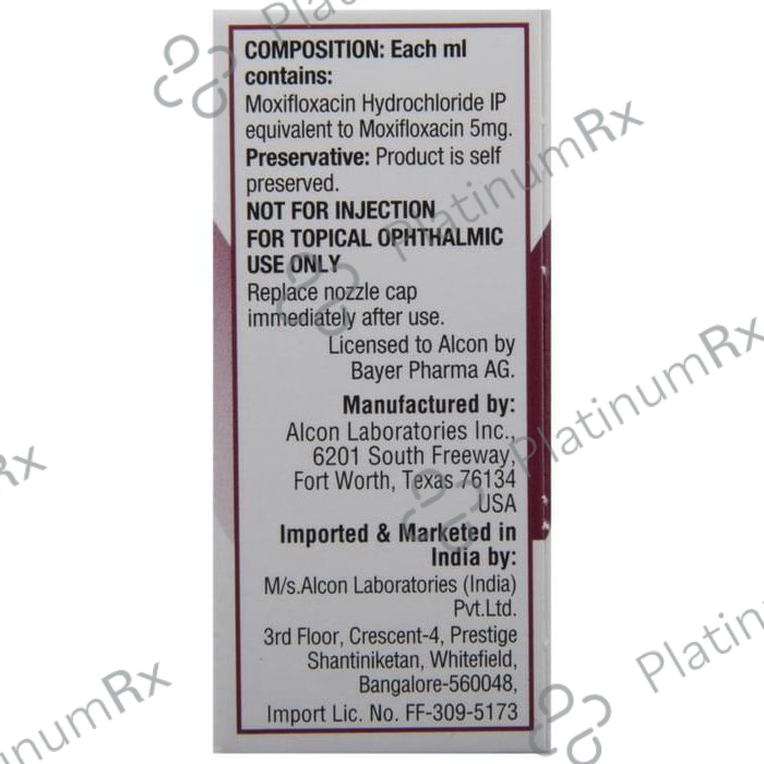 Vigamox 0.5% Ophthalmic Solution 5ml