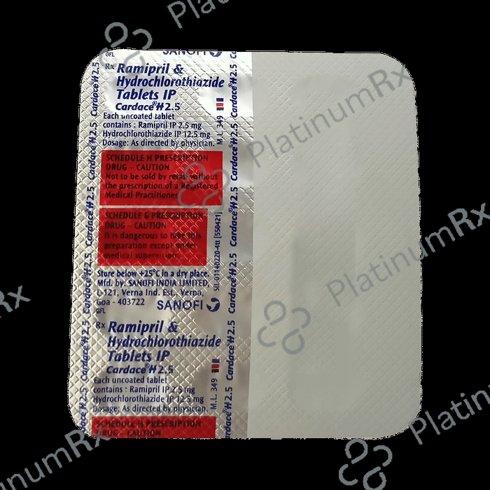 Cardace H 12.5/2.5 Tablet 15s