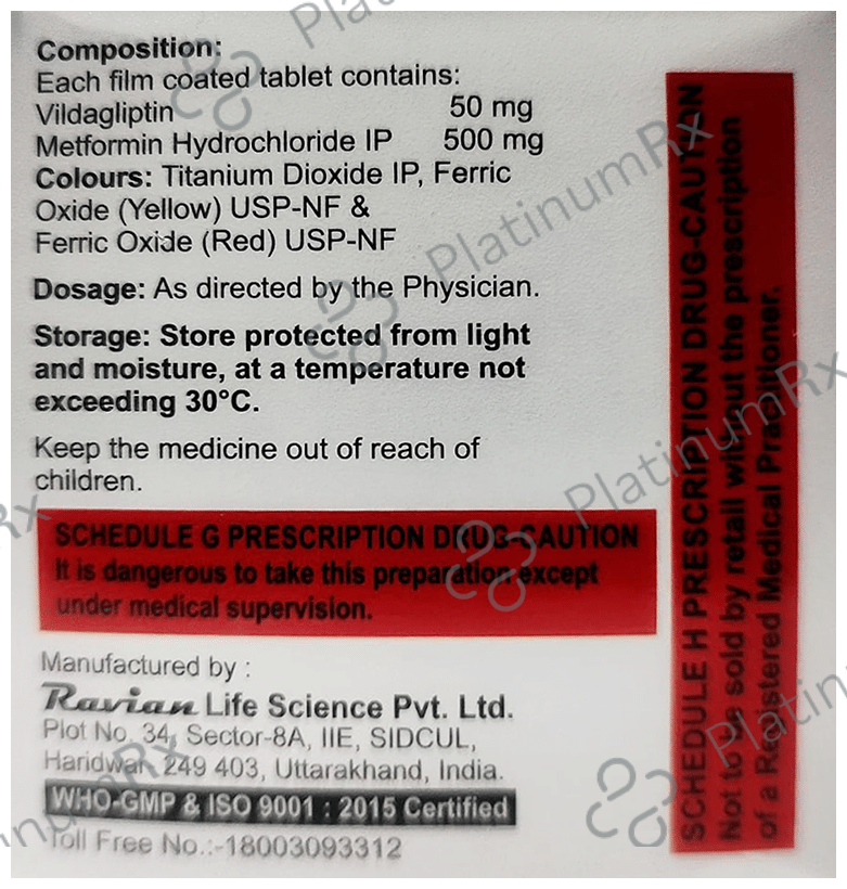 Vildarize-M 500 Tablet