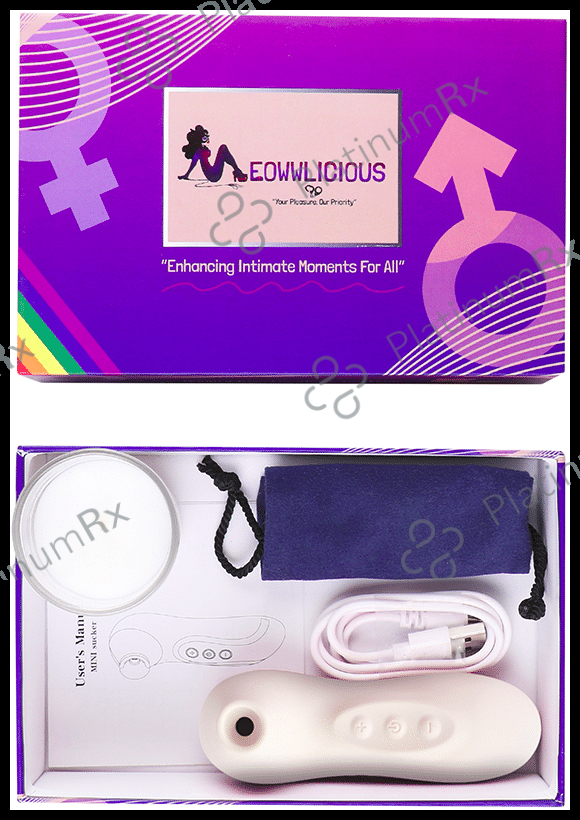 Meowwlicious Surge Air Stimulator Body Massager White