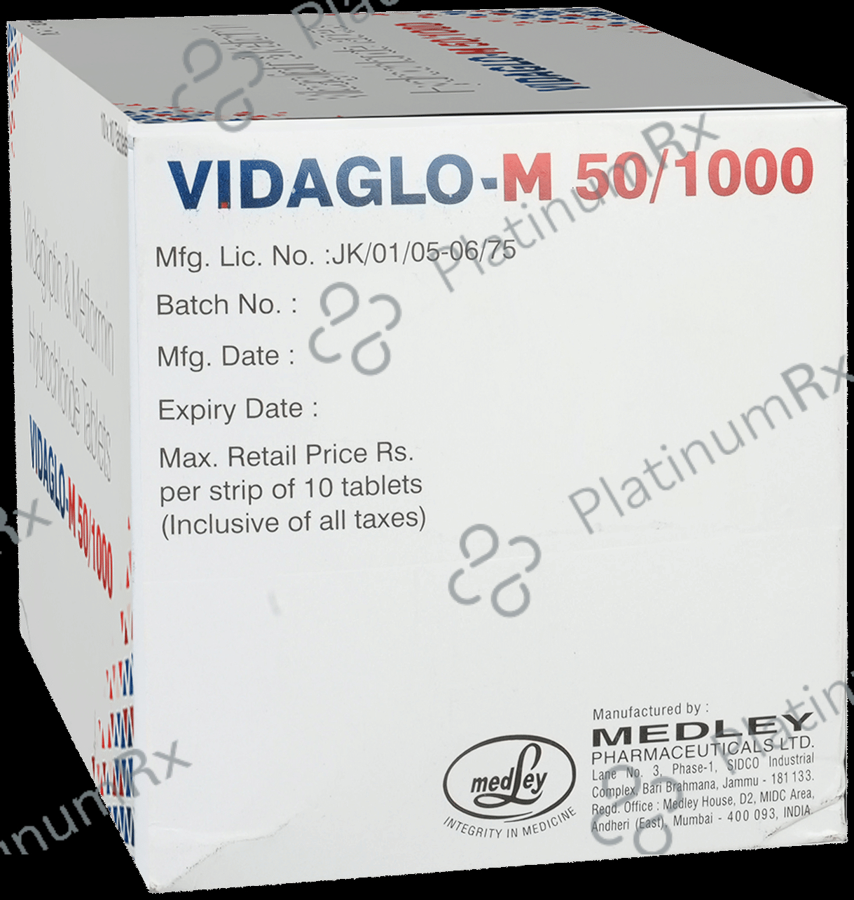 Vidaglo M 50/1000mg Tablet 10s