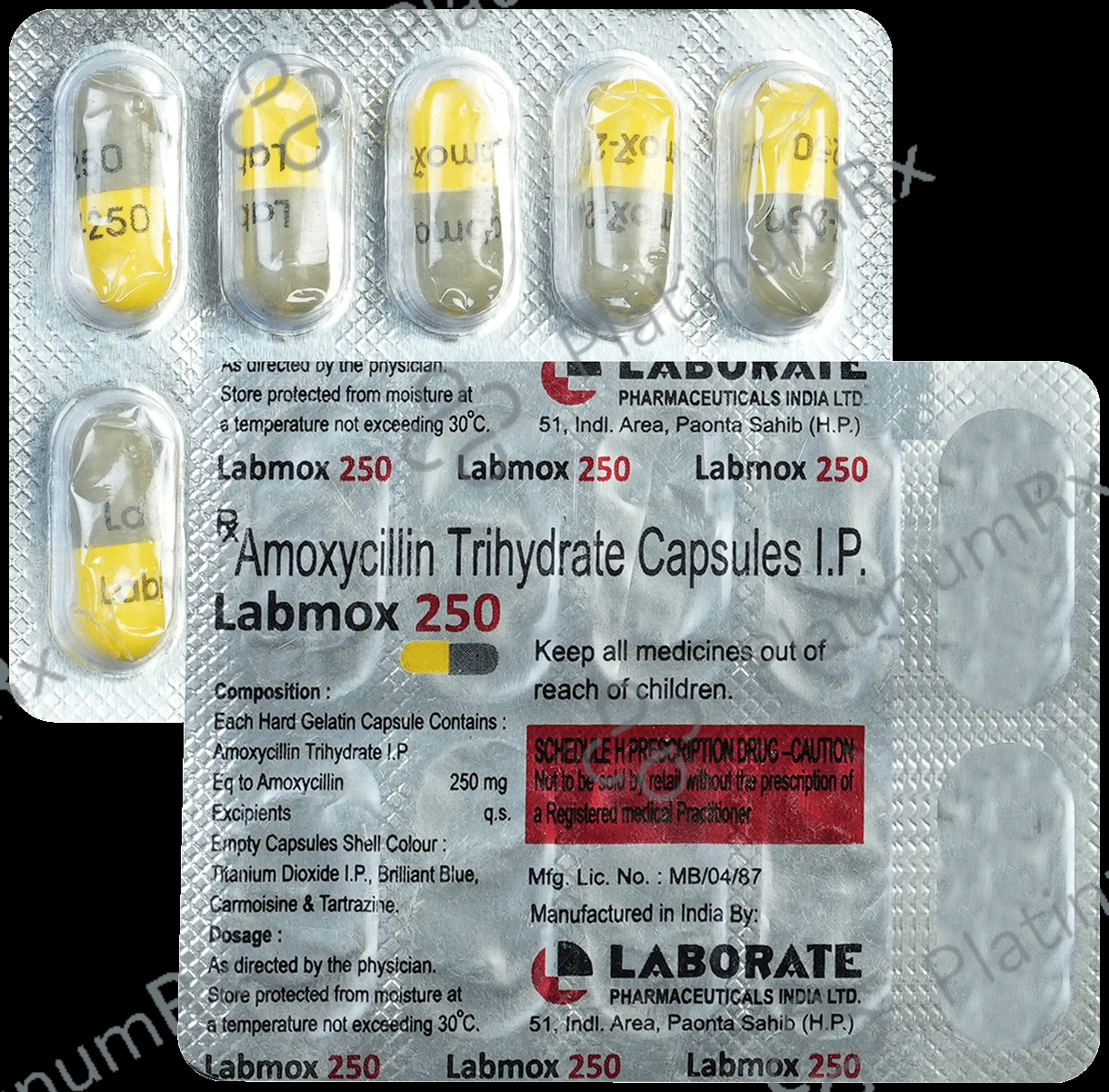 Labmox 250mg Capsule