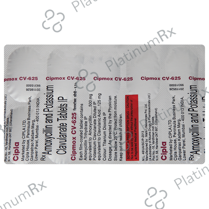 Cipmox CV 625 Tablet