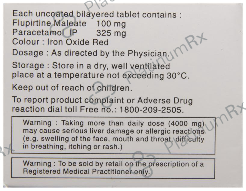 Lupirtin P 100/325mg Tablet 10s