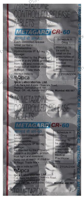 Metagard 60mg CR Tablet 10s