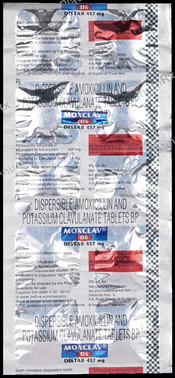Moxclav DS 400/57mg Tablet 10s