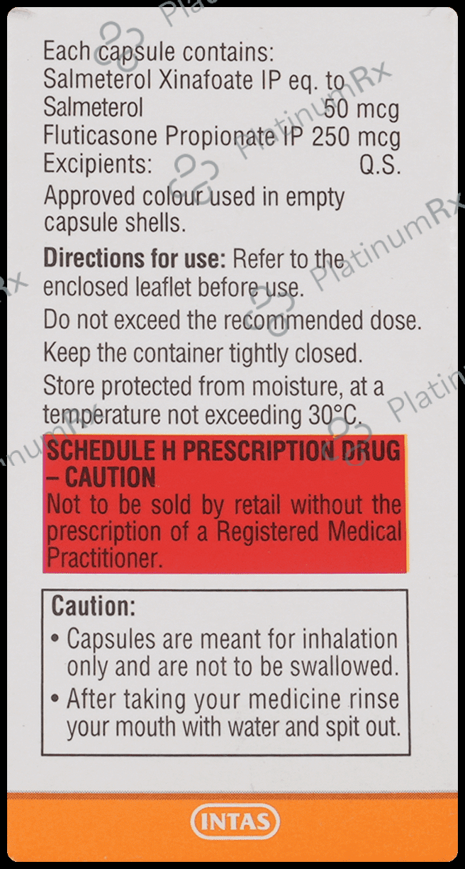 Quikhale SF 50mcg/250mcg Capsule