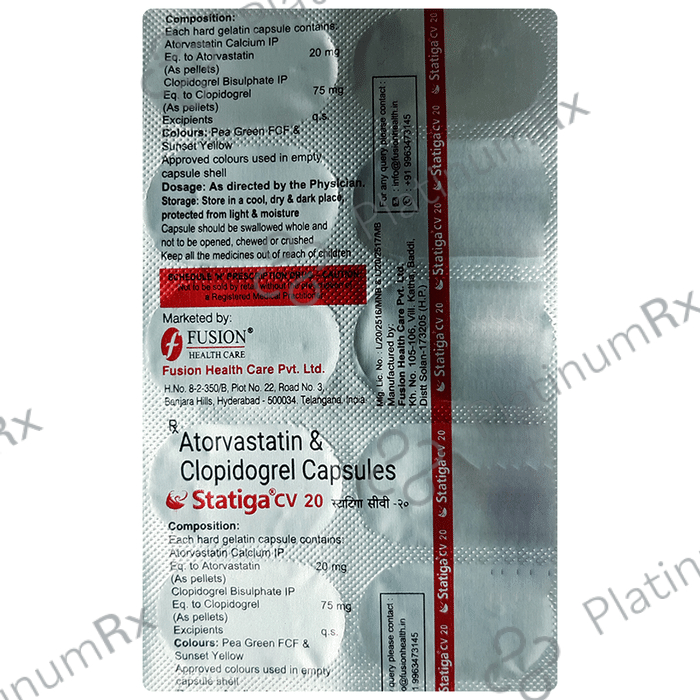 Statiga CV 20mg/75mg Capsule