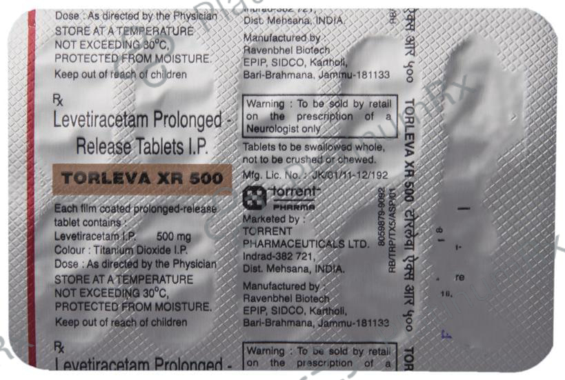 Torleva XR 500mg Tablet 10s