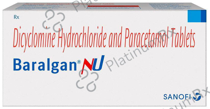 Baralgan NU 20/500mg Tablet 10s