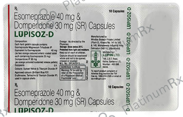 Lupisoz D 30/40mg Capsule SR 10s