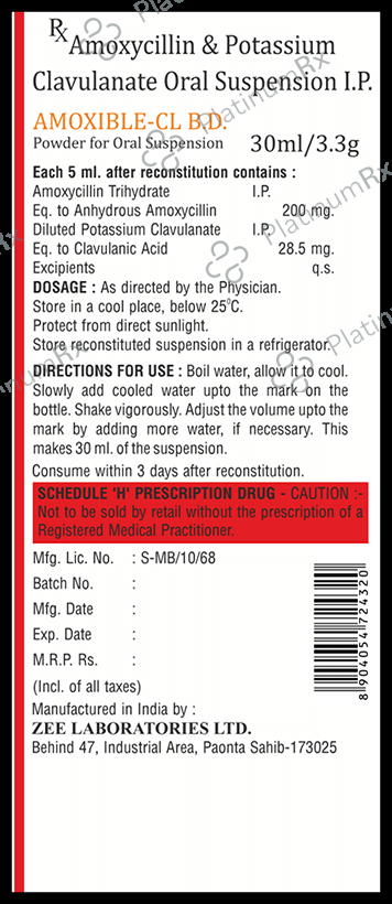 Amoxible-CL B.D. Dry Syrup