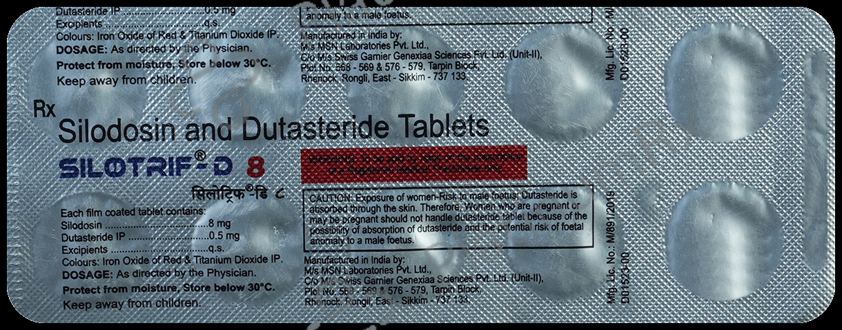 Silotrif D 0.5/8mg Tablet 10s