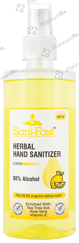 Sani-Fast Herbal Hand Sanitizer Lemon 500 ml