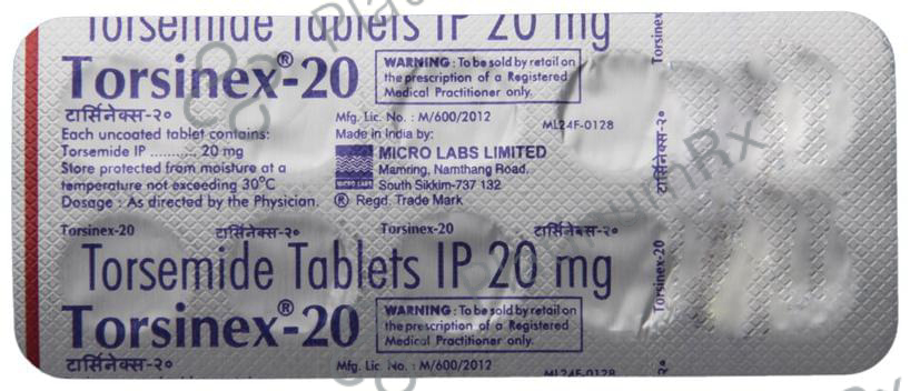 Torsinex 20mg Tablet 10s