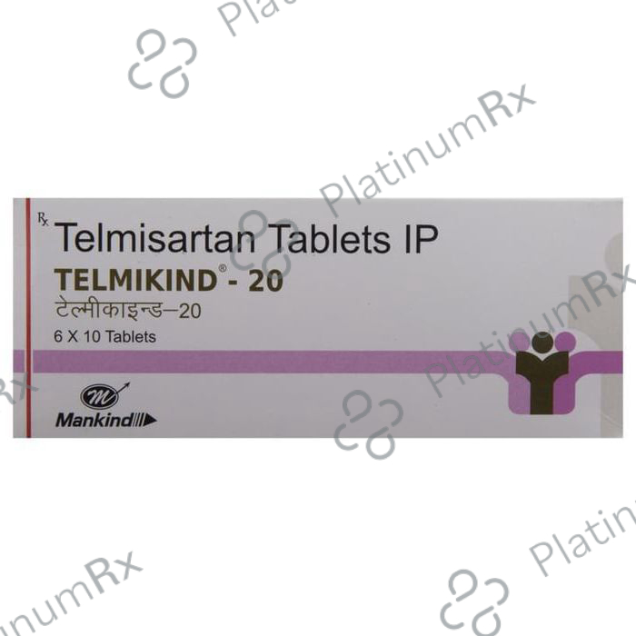 Telmikind 20mg Tablet 10s