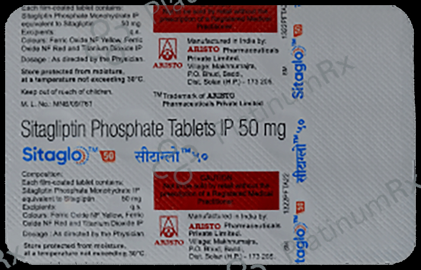Sitaglo 50mg Tablet 15s