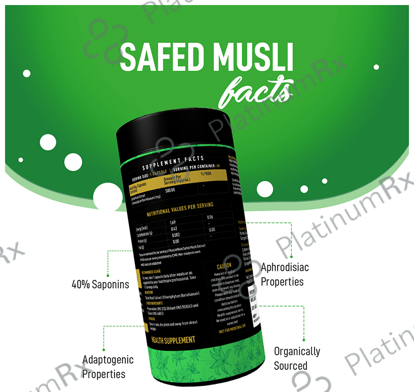 Muscle Monk Safed Musli Capsule