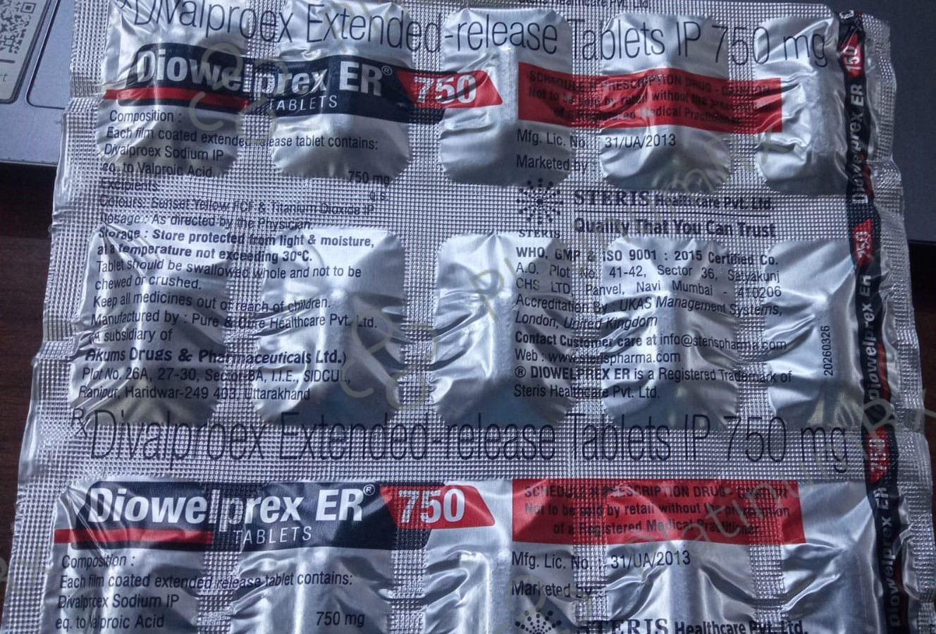 Diowelprex 750mg Tablet ER 15s