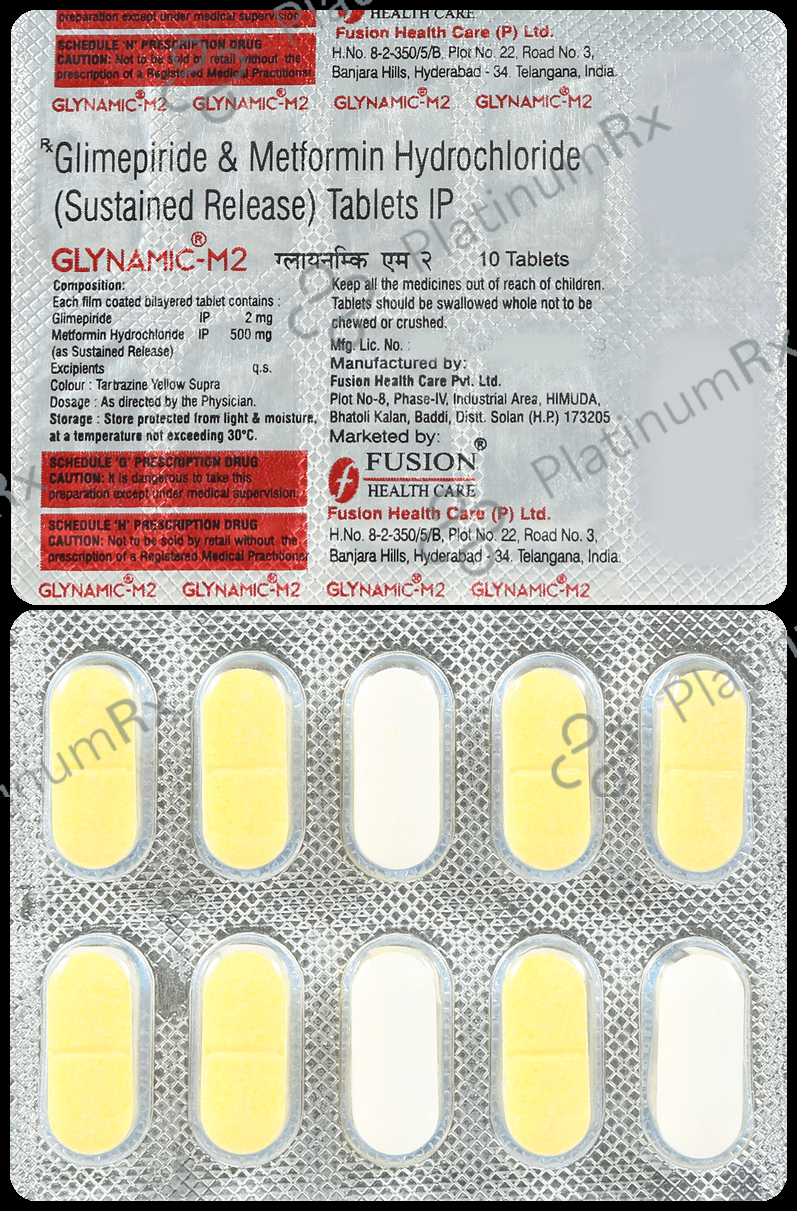 Glynamic M 2/500mg Tablet 10s