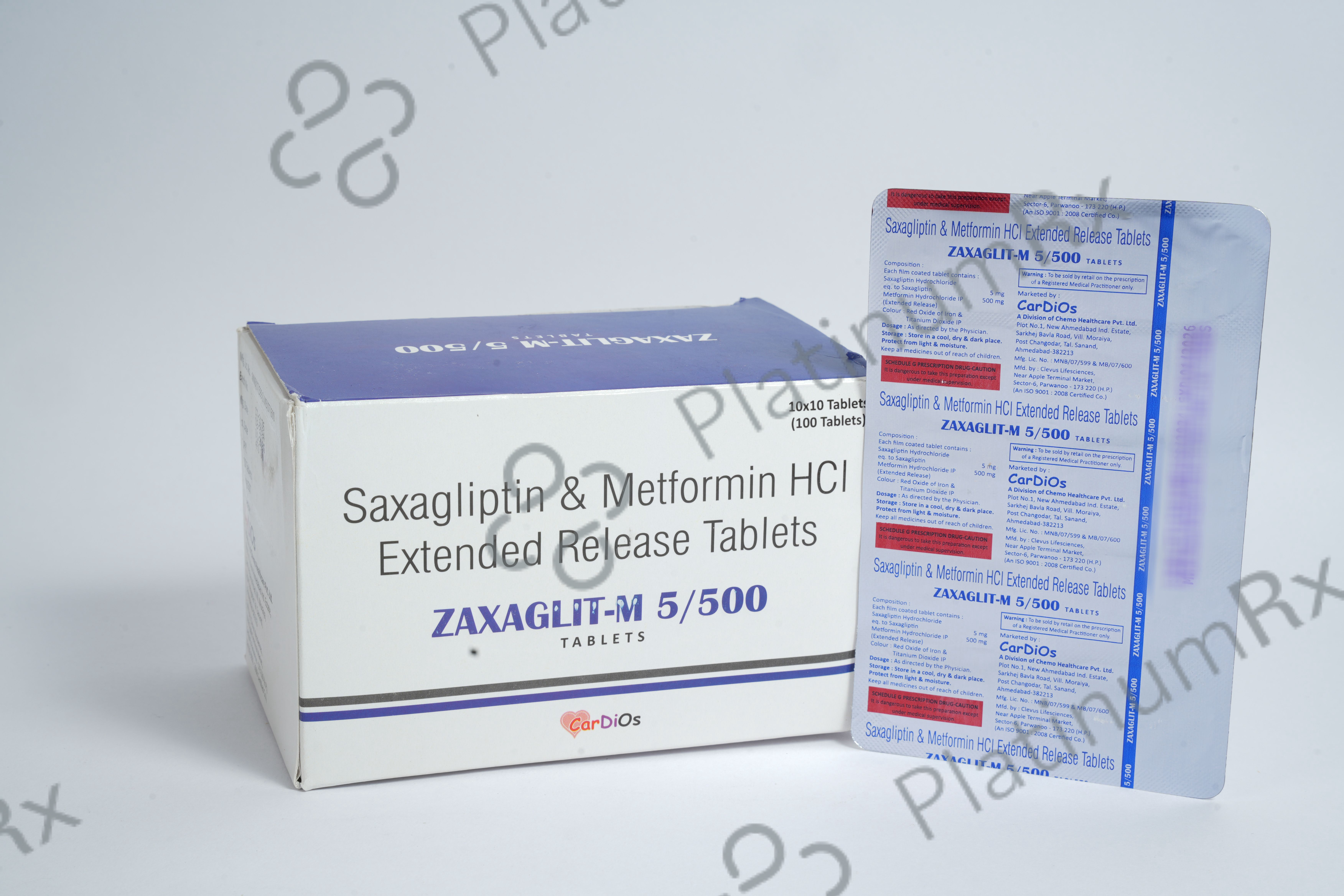 Zaxaglit M 5/500mg Tablet ER 10s