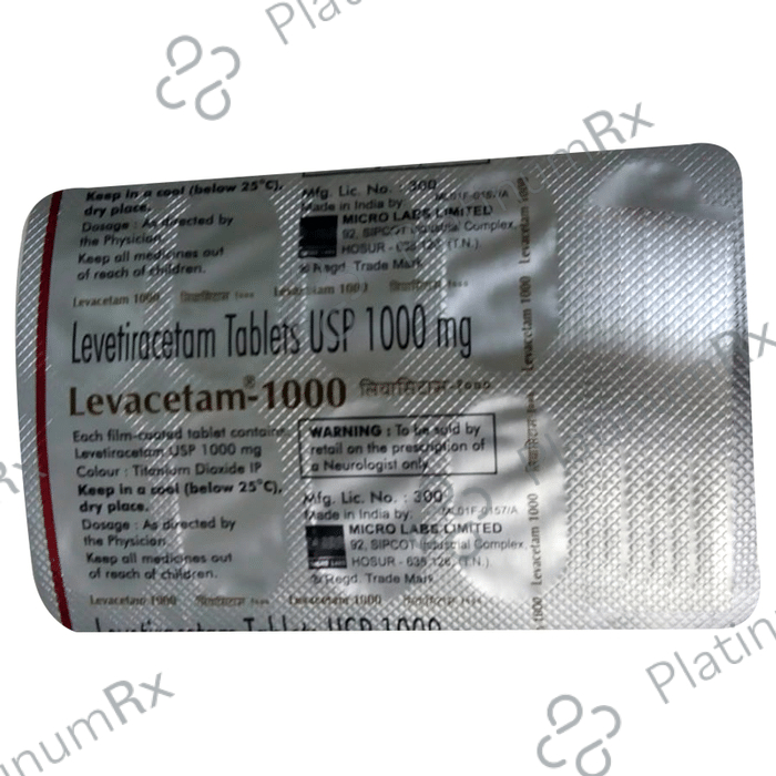 Levacetam 1000mg Tablet 10s