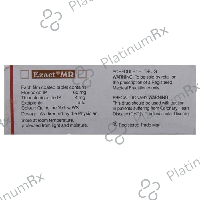Ezact MR 60/4mg Tablet 10s