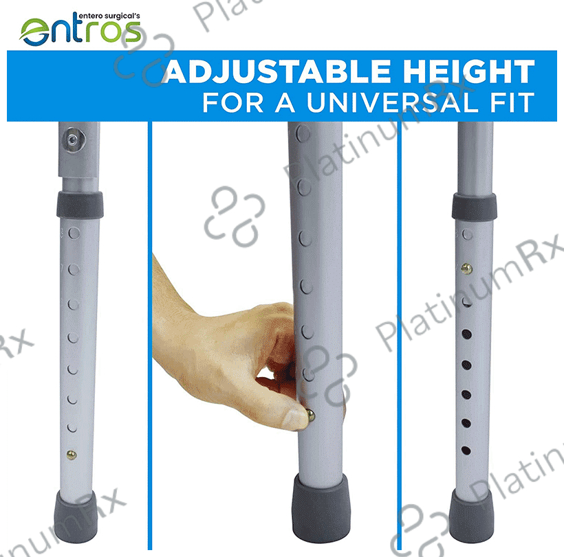 Entros SC4001 Portable Light Weight Aluminium Height Adjustable Foldable Walker