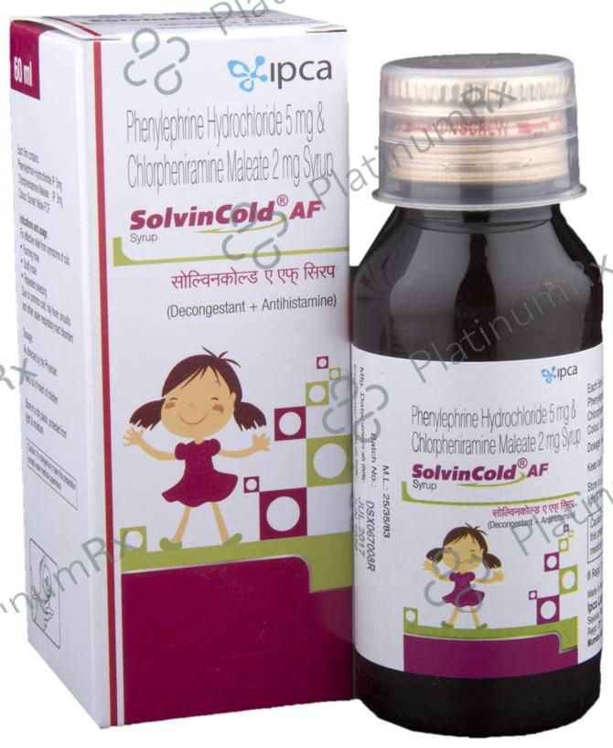Solvin Cold AF 2/5mg Syrup 60ml