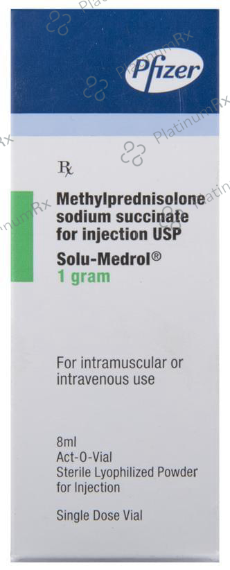 Solu Medrol 1gm Injection 8ml