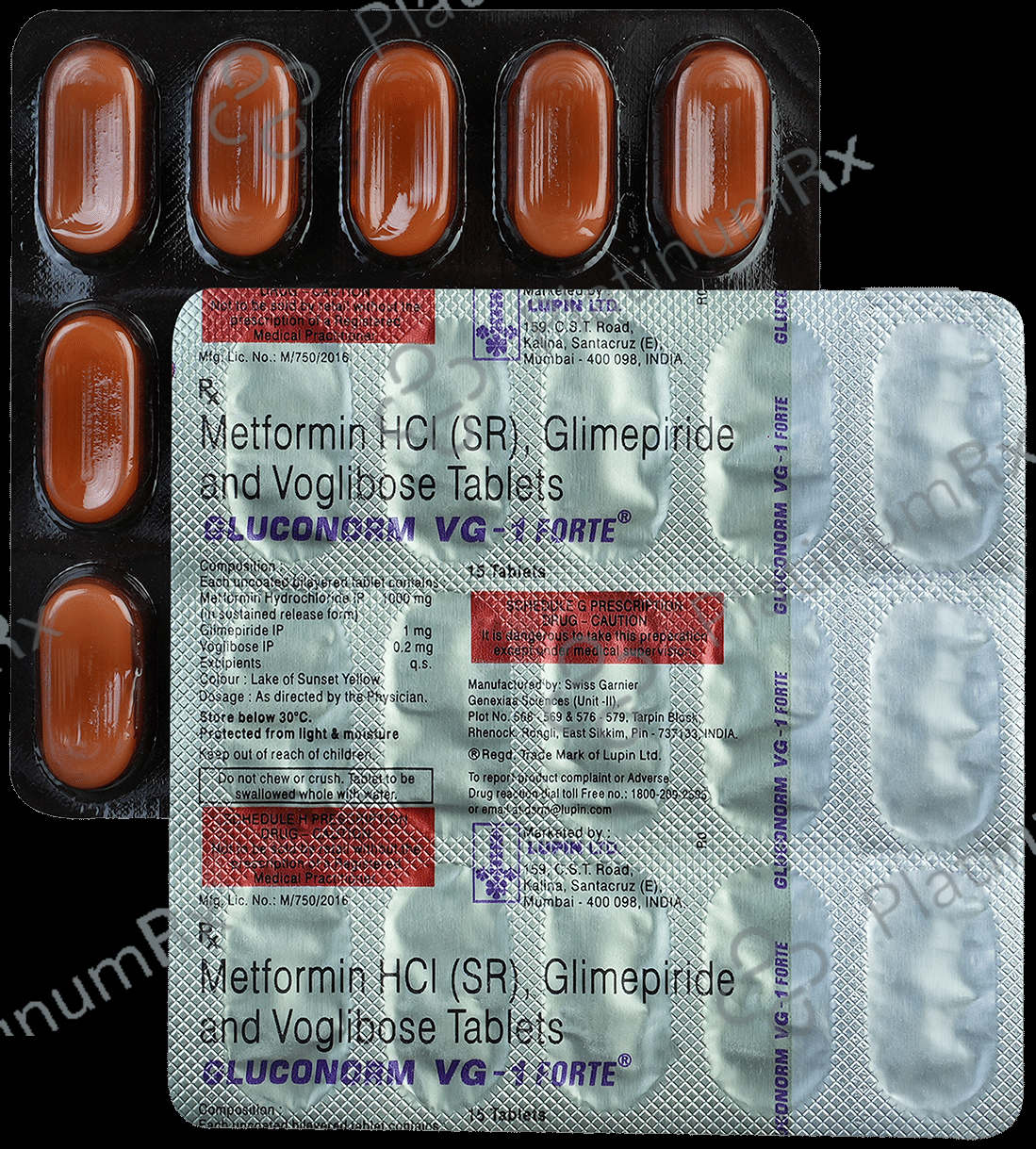 Gluconorm VG 1 Forte Tablet SR 15s