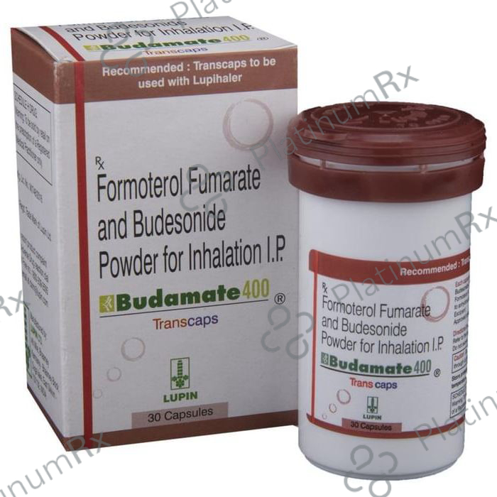 Budamate 6/400mcg Transcaps 30s