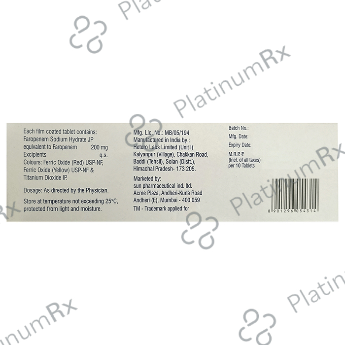 Faronem 200mg Tablet 10s