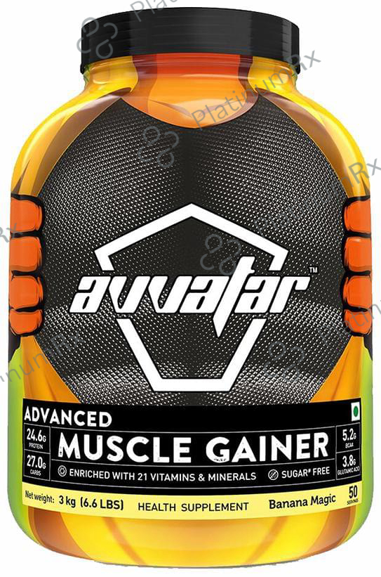 Avvatar Advanced Muscle Gainer Banana Magic 3 kg